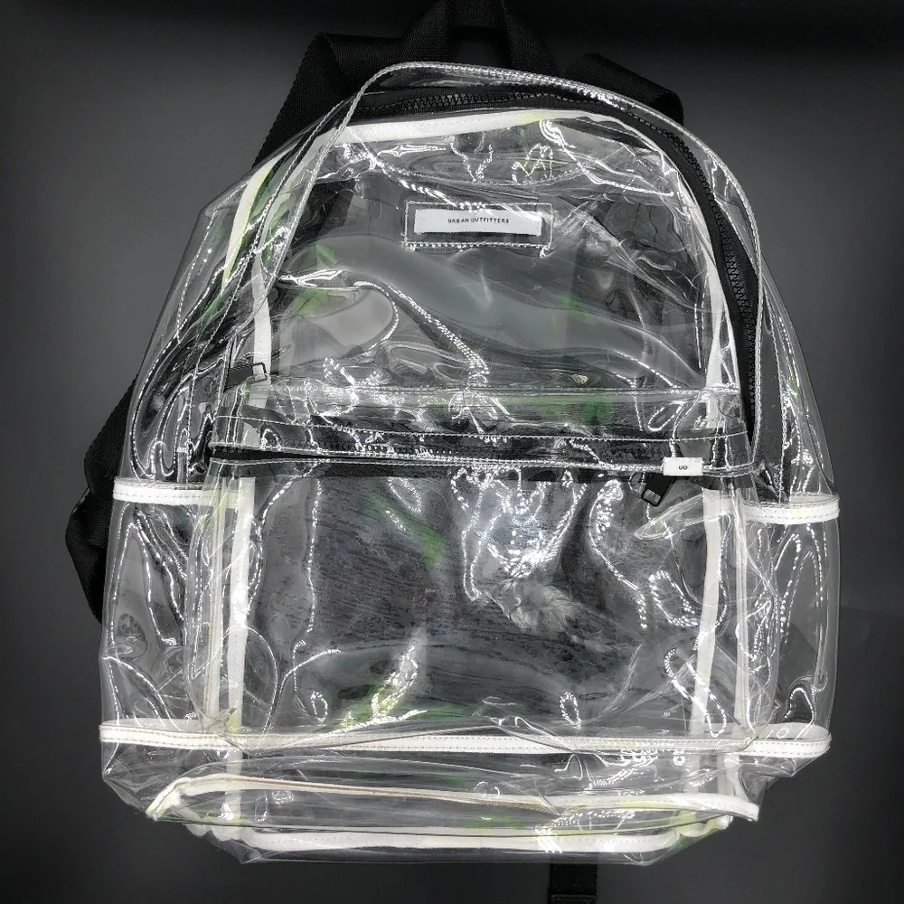 Urban Outfitters Mens Clear Vinyl Backpack